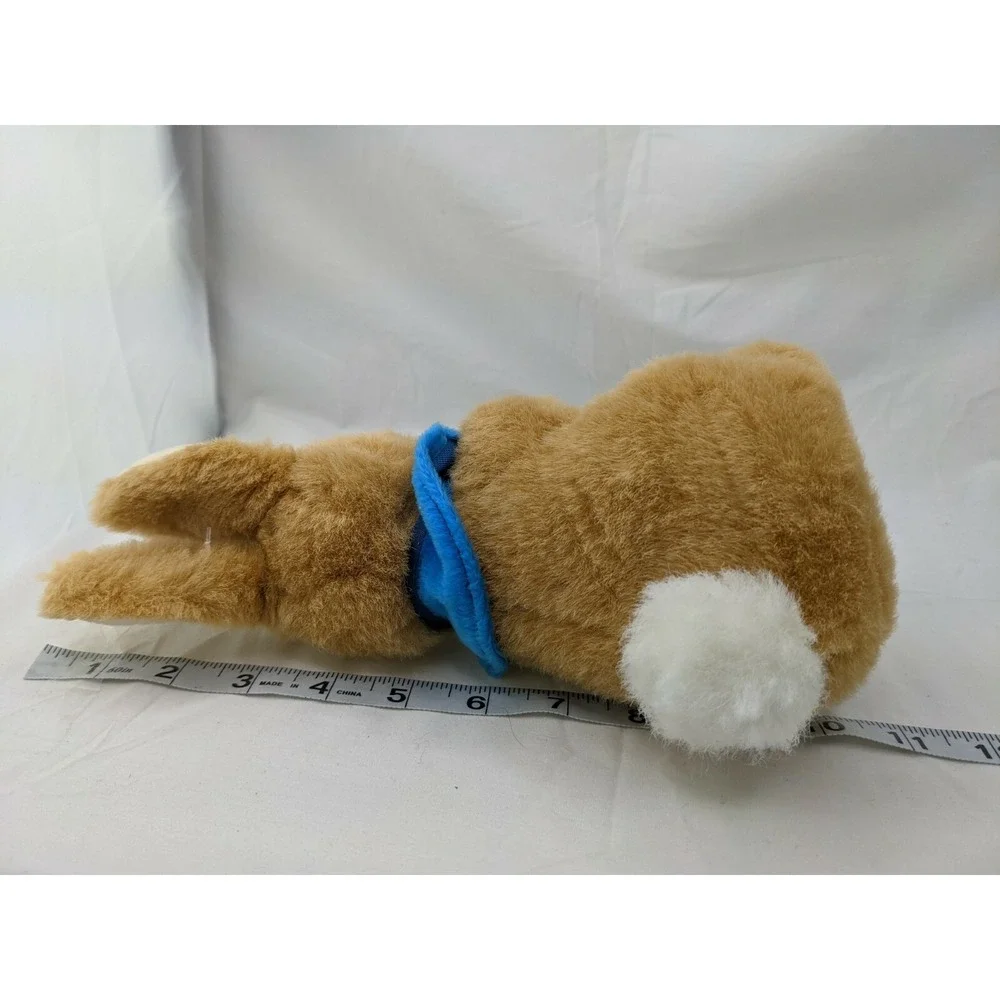 Tan Rabbit Plush 10 Inch Blue Cape Carrot Lemonwood Asia Stuffed Animal‎ Toy